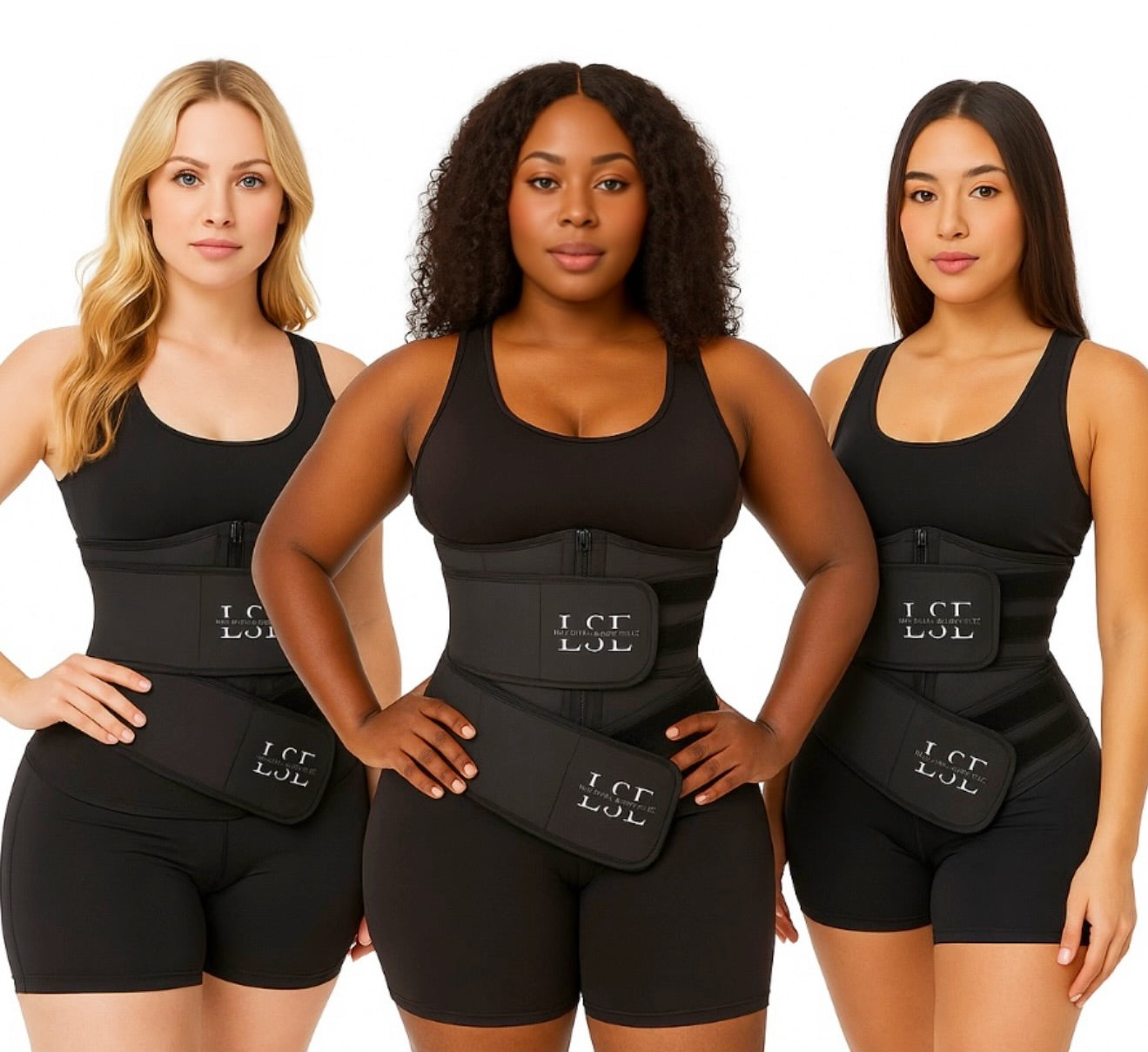 Gaine double bande femme ventre plat compression
